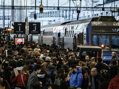 Affluence gare de Lyon le 20 décembre 2019 - Philippe LOPEZ [AFP/Archives]
