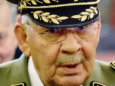 Le général Ahmed Gaïd Salah, chef d'état-major de l'armée algérienne, le 19 décembre 2019 à Alger - RYAD KRAMDI [AFP/Archives]