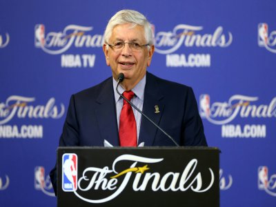 Le commissaire de la NBA David Stern, le 9 juin 2013 à Miami - STREETER LECKA [GETTY IMAGES NORTH AMERICA/AFP/Archives]