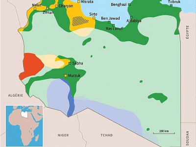 Contrôle territorial en Libye - [AFP]