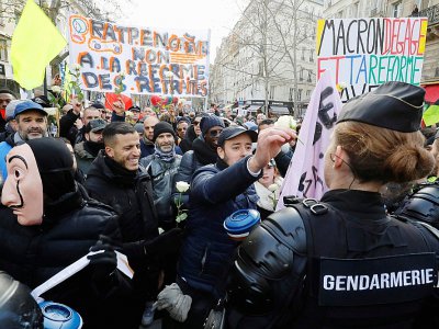 Manifestation à Paris contre la réforme des retraites, le 4 janvier 2020 - FRANCOIS GUILLOT [AFP]