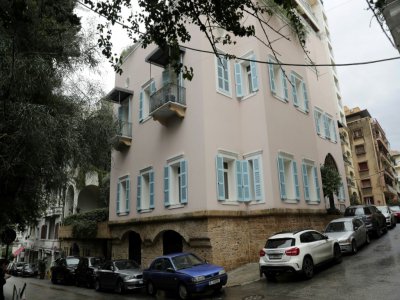 Maison dans un quartier aisé de Beyrouth le 31 décembre 2019, propriété de Carlos Ghosn, selon des documents transmis à la justice - ANWAR AMRO [AFP]