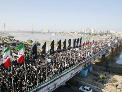 Des Iraniens défilent à Ahvaz pour rendre hommage au général Qassem Soleimani, le 5 janvier 2020 - HOSSEIN MERSADI [fars news/AFP]