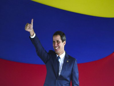Juan Guaido le 23 juillet 2019 à Caracas - Yuri CORTEZ [AFP/Archives]