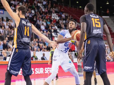 Les joueurs du Rouen Métropole Basket reprennent le championnat avec la reception de Fos-sur-Mer, ce vendredi 10 janvier au Kindarena (20h). - Romain Flohic