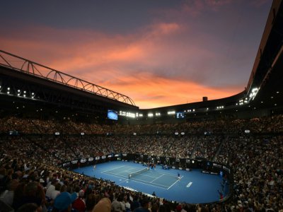 Le Rod Laver Arena de Melbourne dispose d'un toit rétractable utilisable en cas de pluie ou de forte chaleur, 27 janvier 2019 - PETER PARKS [AFP/Archives]