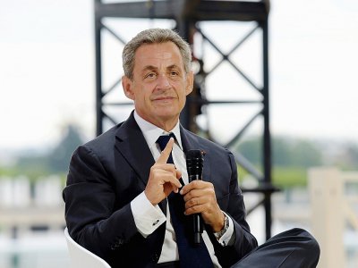 Nicolas Sarkozy, le 29 août 2019 à Paris - ERIC PIERMONT [AFP/Archives]