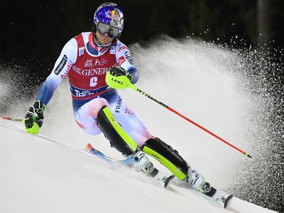 Le Français Alexis Pinturault lors du slalom de Madonna di Campiglio (Italie), le 8 janvier 2020 - Marco Bertorello [AFP]