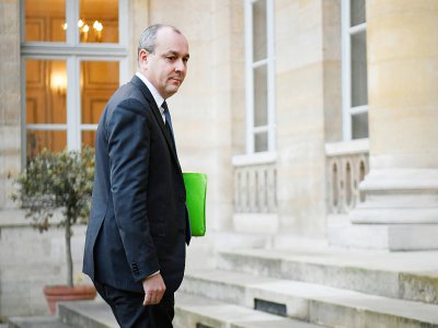 Laurent Berger arrive au ministère du Travail pour les consultations le 7 janvier 2020 à Paris - Lionel BONAVENTURE [AFP]