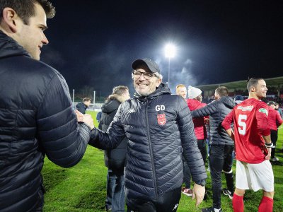 Pour les dirigeants du FC Rouen, le beau parcours en Coupe ne vient que confirmer le bon travail effectué au quotidien autour du coach David Giguel. - Romain Flohic