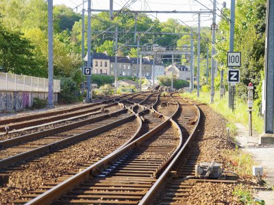 L'accident sur la voie à La Bonneville-sur-Iton a entraîné d'importants retards sur le réseau SNCF le jeudi 9 janvier. - Célia Caradec