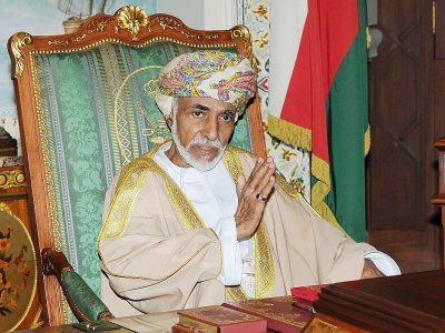Le sultan d'Oman, Qabous, à Mascate le 1er novembre 2015 - STR [AFP/Archives]