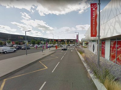 Le centre commercial Mondevillage, dans l'agglomération de Caen. - Google Map