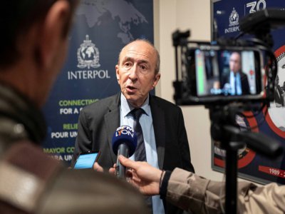 Gérard Collomb, le maire de Lyon s'adresse aux journalistes le 27 novembre 2019 - ROMAIN LAFABREGUE [AFP]