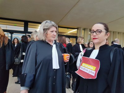 Les avocats de Caen sont en grève toute la semaine. - Léa Quinio