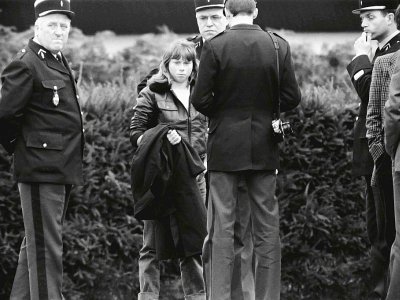 Murielle Bolle, le 7 novembre 1984 à Lépanges-sur-Vologne (Vosges) - JEAN-CLAUDE DELMAS [AFP]