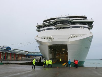 Le WB Yeats a boosté le nombre de passagers à rejoindre l'Irlande, au départ de Cherbourg-en-Cotentin, en 2019. - Célia Caradec