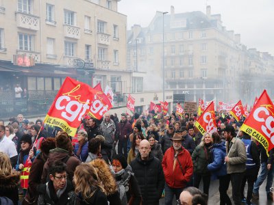 De nombreuses manifestations ont déjà eu lieu à Caen contre la réforme des retraites.
