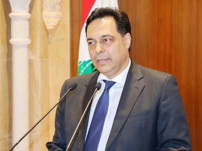 Le Premier ministre libanais Hassan Diab, le 20 décembre 2019 à Beyrouth - - [AFP]