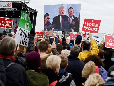 Donald Trump participe à la "Marche pour la vie", une première pour un président américain en exercice - OLIVIER DOULIERY [AFP]