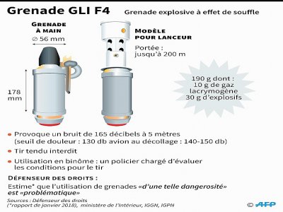 Fiche sur la grenade GLI F4 - [AFP/Archives]