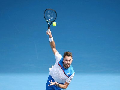 Le Suisse Stan Wawrinka, vainqueur du Russe Daniil Medvedev en 8e de finale de l'Open d'Australie, à Melbourne, le 27 janvier 2020 - Manan VATSYAYANA [AFP]