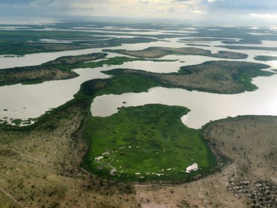 Le lac Tchad dans la région de Bol, en mars 2018 - SIA KAMBOU [AFP/Archives]