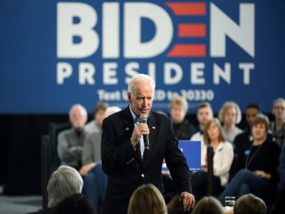 Le candidat démocrate à l'élection présidentielle de 2020 Joe Biden, à Cedar rapids (Iowa) le 27 janvier 2020 - STEPHEN MATUREN [AFP]