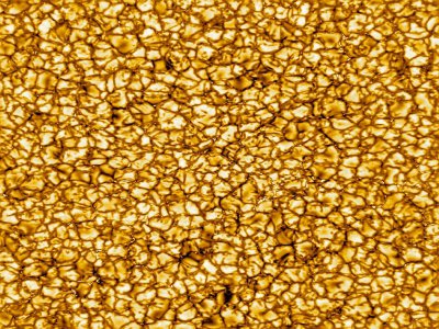 Photo non datée de la surface du Soleil prise par le télescope solaire américain Inouye avec une très haute résolution - HO [NSO/NSF/AURA/AFP]
