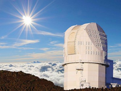 Photo non datée du nouveau télescope solaire Daniel K. Inouye, sur l'île hawaïenne de Maui, à Hawaii - HO [NSO/NSF/AURA/AFP]