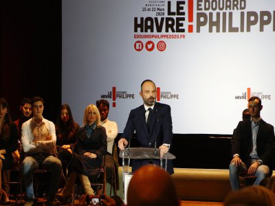 Édouard Philippe lance sa campagne des élections municipales 2020 au Havre. - Gilles Anthoine