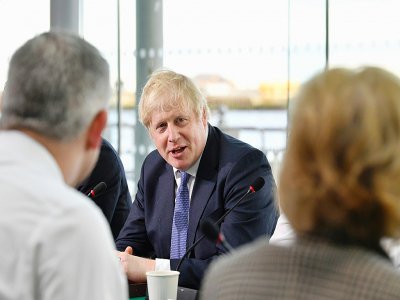 Le Premier ministre britannique Boris Johnson lors d'une réunion de son cabinet à Sunderland (Angleterre) le 31 janvier 2020 - Paul ELLIS [POOL/AFP]