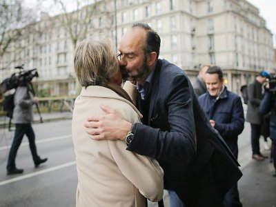 Le Premier ministre Edouard Philippe dans les rues du Havre le 1er février 2020 - LOU BENOIST [AFP]
