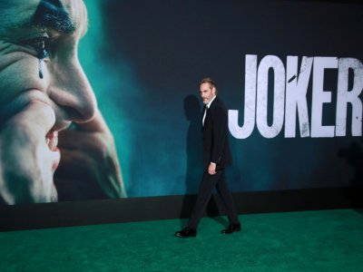 Joaquin Phoenix à la première du "Joker" à Hollywood, le 28 septembre 2019 - Rich Fury [GETTY IMAGES NORTH AMERICA/AFP/Archives]