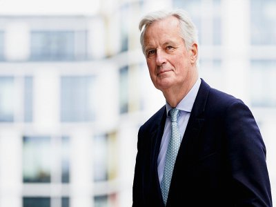 Le principal négociateur de l'Union européenne, Michel Barnier, avant une réunion au Parlement européen à Bruxelles le 31 janvier 2020, jour du Brexit - Kenzo TRIBOUILLARD [AFP/Archives]