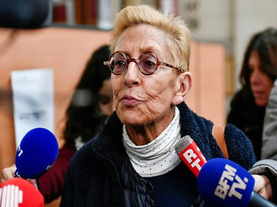 Isabelle Balkany s'entretient avec la presse au palais de justice de Paris le 11 décembre 2019 - STEPHANE DE SAKUTIN [AFP/Archives]