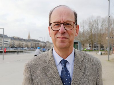 Gilles Déterville, conseiller départemental PS et candidat aux municipales à Caen.