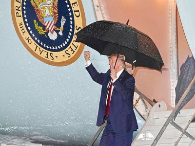 Le président américain Donald Trump à son arrivée à West Palm Beach, le 31 janvier 2020 en Floride - Nicholas Kamm [AFP/Archives]