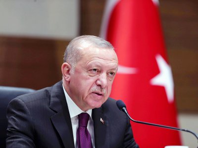 Le président turc Recep Tayyip Erdogan, le 26 janvier 2020 à Istanbul - Mustafa Kamaci [Service de presse de la présidence turque/AFP/Archives]