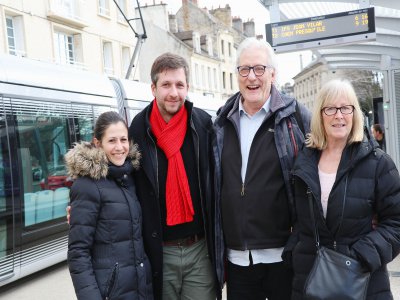 Claire Paumier, Aurélien Guidi, Bertrand Féret et Viviane Olivier font partie de la liste de Caen en commun. - Charlotte Hautin