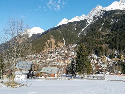 Les Contamines-Montjoie proche du Mont Blanc dans les Hautes-Alpes le 8 février 2020 - Marie GIFFARD [AFP]