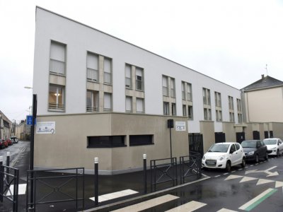Le dernier lieu où a été vue vivante la petite Vanille à Angers. Photographie prise le 9 février 2020 - Sebastien SALOM-GOMIS [AFP]