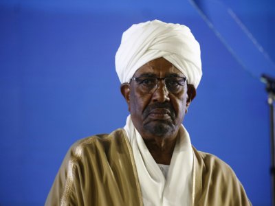 L'ancien président soudanais, Omar el-Béchir, le 31 décembre 2018, à Khartoum. - ASHRAF SHAZLY [AFP/Archives]
