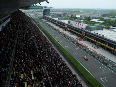 Le circuit de F1 de Shanghai vu depuis les tribunes, le 14 avril 2019 - WANG ZHAO [AFP/Archives]