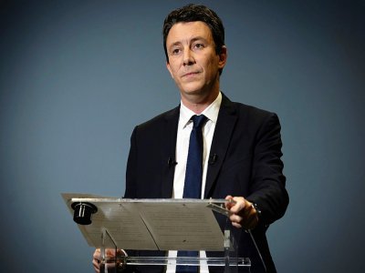 Benjamin Griveaux annonçant son retrait le 14 février 2020 - Lionel BONAVENTURE [AFP]
