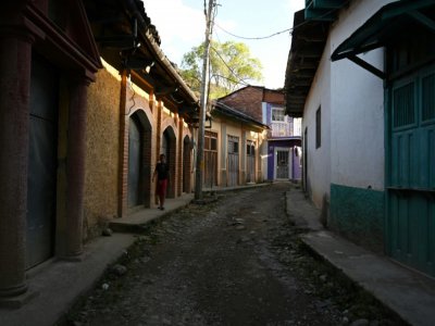 Une rue de San Juancito, le 4 février 2020 au Honduras - ORLANDO SIERRA [AFP]