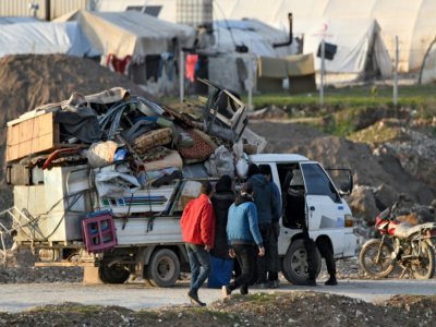 Camp de Dayr Ballut à Idleb, près de la frontière turque le 16 février 2020 - Rami al SAYED [AFP]