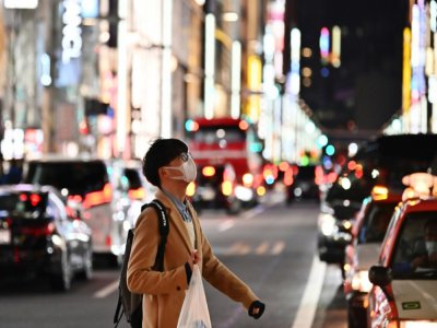 Dans une rue de Tokyo, le 26 janvier 2020 - CHARLY TRIBALLEAU [AFP]