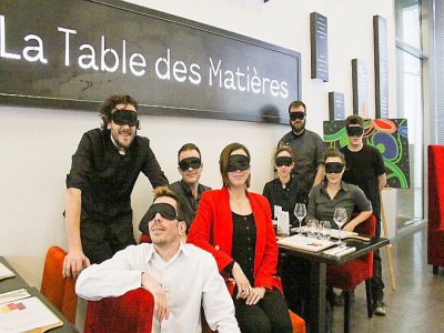 La table des matières propose un dîner les yeux bandés pour une expérience culinaire inédite ! - Benoit Guillaumin