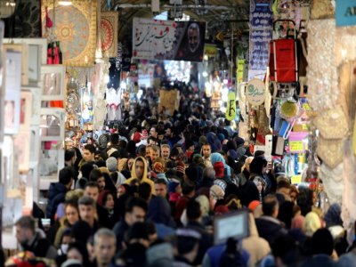 Le grand bazar historique de Téhéran, en Iran, le 12 février 2020 - ATTA KENARE [AFP]